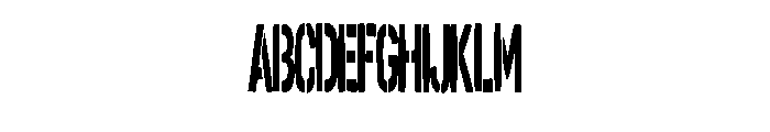Thin Army Stencil By Sq Regular FONT