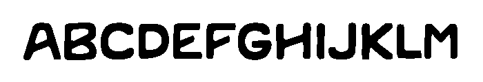 Thin Glow Font UPPERCASE