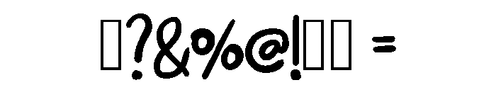 Thin Heart Regular Font OTHER CHARS