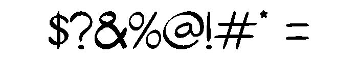 Thin Jejari Regular Font OTHER CHARS