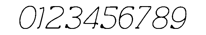 Thin_Print Font OTHER CHARS