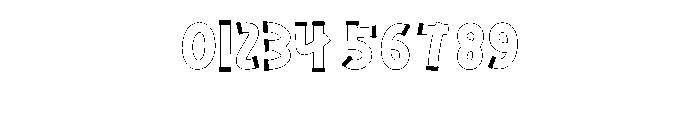 Thin Shadow Font OTHER CHARS
