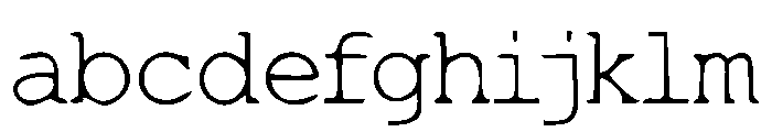 Thin Typewriter Font FONT