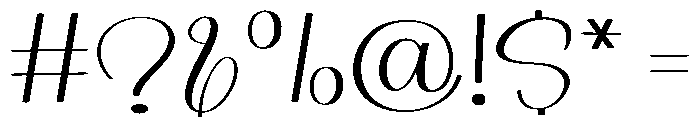 Things Valentine Font OTHER CHARS