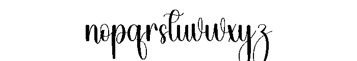 Things Valentine Font LOWERCASE