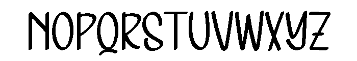 Think Chunky Font LOWERCASE