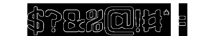 Think Possible-Hollow-Inverse Font OTHER CHARS