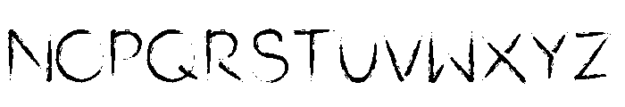 Think Real Regular Font LOWERCASE