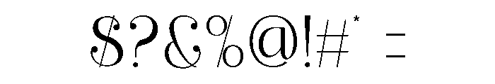 Think Swite Font OTHER CHARS