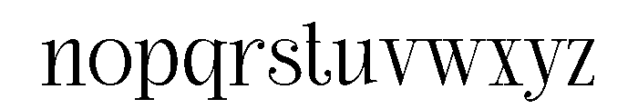 Think Swite Font LOWERCASE