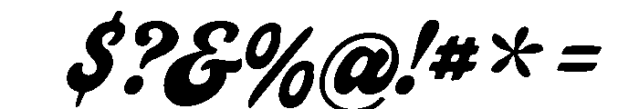 Think and Thieves Regular Font OTHER CHARS