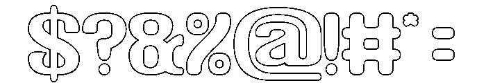 Thinker Mind-Hollow Font OTHER CHARS
