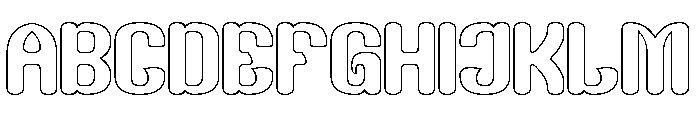 Thinker Mind-Hollow Font UPPERCASE