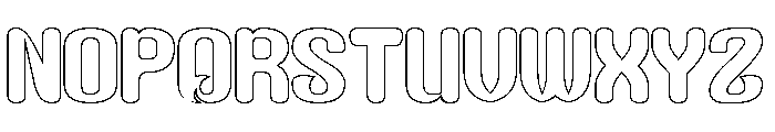 Thinker Mind-Hollow Font UPPERCASE