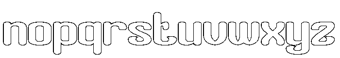 Thinker Mind-Hollow Font LOWERCASE