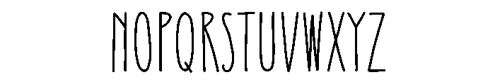 Thinyland Font LOWERCASE