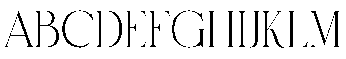 Thirand Font UPPERCASE