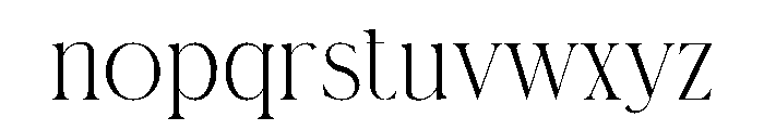 Thirand Font LOWERCASE