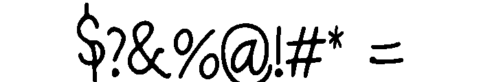 Thirsty_Script Font OTHER CHARS