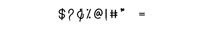 Thirstyful Font OTHER CHARS
