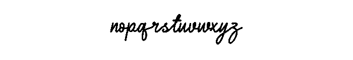 Thirstyful Font LOWERCASE