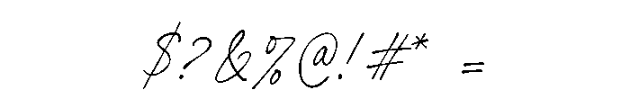 Thirty Pages Regular Font OTHER CHARS