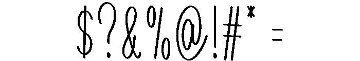 This Working Font OTHER CHARS