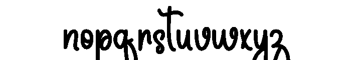 This Working Font LOWERCASE