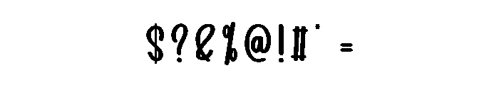 Thistime Font OTHER CHARS