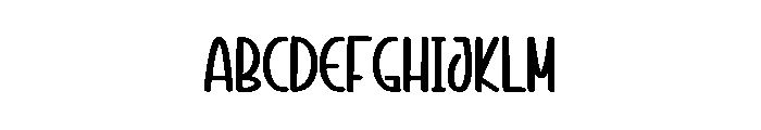 Thistime Font UPPERCASE