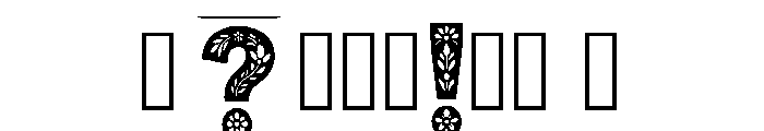 Thistle Regular Font OTHER CHARS
