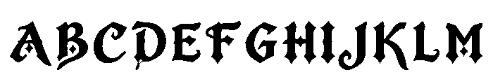 Thistle Font UPPERCASE