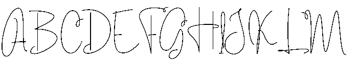 Thomas Birthday Font UPPERCASE