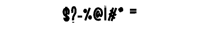 Thomas Famhouse Font OTHER CHARS