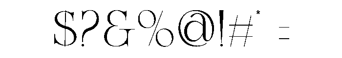Thomy Font OTHER CHARS