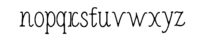 Thor Font LOWERCASE