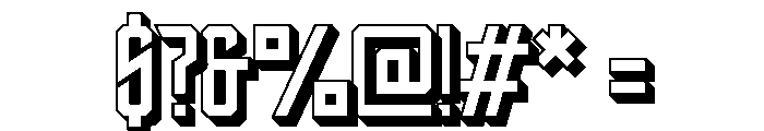 Thorade Extrude Regular Font OTHER CHARS