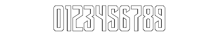 Thorade Outline Regular Font OTHER CHARS