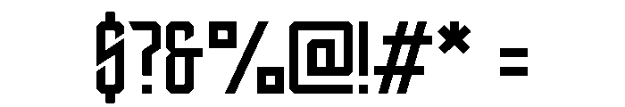 Thorade Regular Font OTHER CHARS