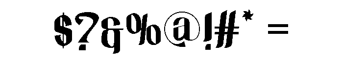 Thorinto Font OTHER CHARS