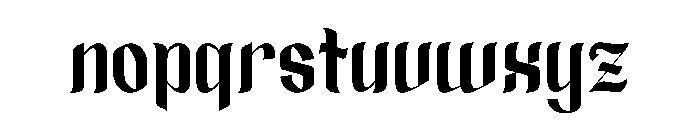 Thorinto Font LOWERCASE