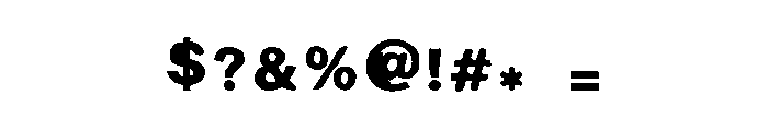 Thornbark Gothic Regular Font OTHER CHARS