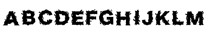 Thornbark Gothic Regular Font UPPERCASE