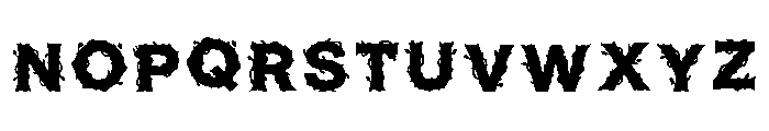 Thornbark Gothic Regular Font UPPERCASE