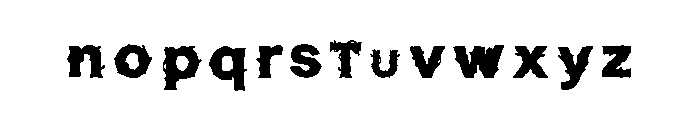 Thornbark Gothic Regular Font LOWERCASE