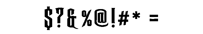 Thorncrypt Font OTHER CHARS