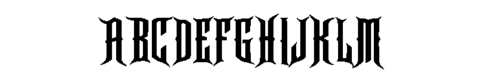 Thorncrypt Font UPPERCASE