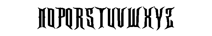 Thorncrypt Font UPPERCASE