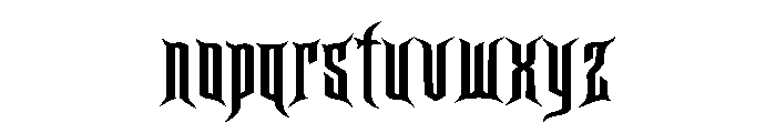 Thorncrypt Font LOWERCASE