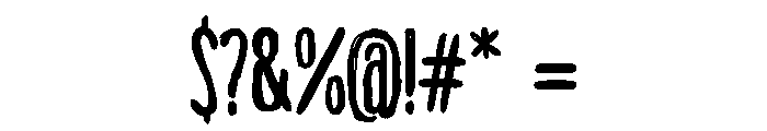 Thorne Shade Font OTHER CHARS